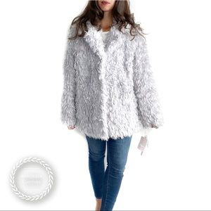 “SOLD” AVEC LES FILLES Curly Faux Fur Cozy Jacket